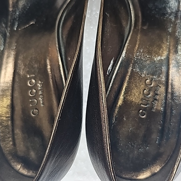 GUCCI 100% Authentic Horsebit Accent Leather High Heels Shoes, Size 9B - Picture 15 of 17